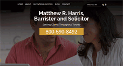Desktop Screenshot of matthewrharrislawyer.com