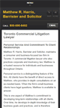 Mobile Screenshot of matthewrharrislawyer.com